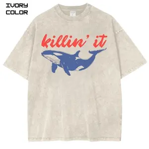 'Killin' It' Aesthetic Killer Whale Shirt, Orca Marine Wildlife Lover Positivity Tee,Unisex Streetwear Tee, Unisex cotton crewneck shirt, Trending, Viral Gift For Him and Her
