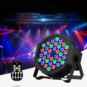 Stage Par Lights RGB 36 LED US Plug In DJ  Party lights with DMX and Remote Control Uplighting Light for DJ Disco Events Wedding Birthday Party Indoor Live Show Bar