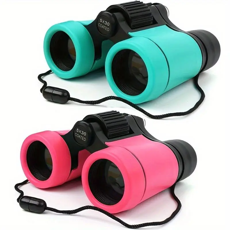 Kids' Shockproof Binoculars - Ideal for Bird Watching, Hiking, Hunting - Perfect Birthday Gift for Boys & Girls (Toys & Hobbies Classic Novelty Toy), Learning