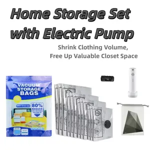 Minimalist Travel Home Compression Bag, Vacuum Compressible, Saves Space in Closet and Luggage, Ideal for Storage Solutions, Travel Storage Bags