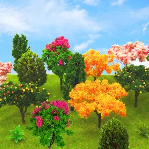 16 count Miniature Fairy Garden Tree  Ornamentm Mixed Model Trees  Inches Miniature Dollhouse Pots Decor Moss Bonsai  Landscape DIY Craft Garden Ornament