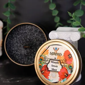 Satin's Blessed© Fixed Candle: Mouth Sewn Shut