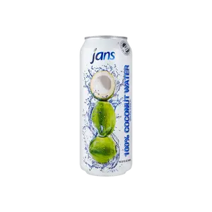 JANS 100% Pure Coconut Water with Pulp - Authentic Indonesian Taste, Perfect for  Coconut Oolong Tea