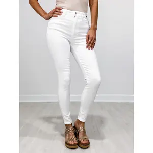 Judy Blue VANNA High-Waist White Skinny Jeans