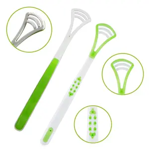1pcs/4pcs/8pcs Tongue Scraper, Multi Color Tongue Cleaner, Soft Tongue Scraper, Durable Tongue Scraper, Double Sided Tongue Brush, Tongue Cleaning Brush, Tongue Care Tool, Oral Care Product