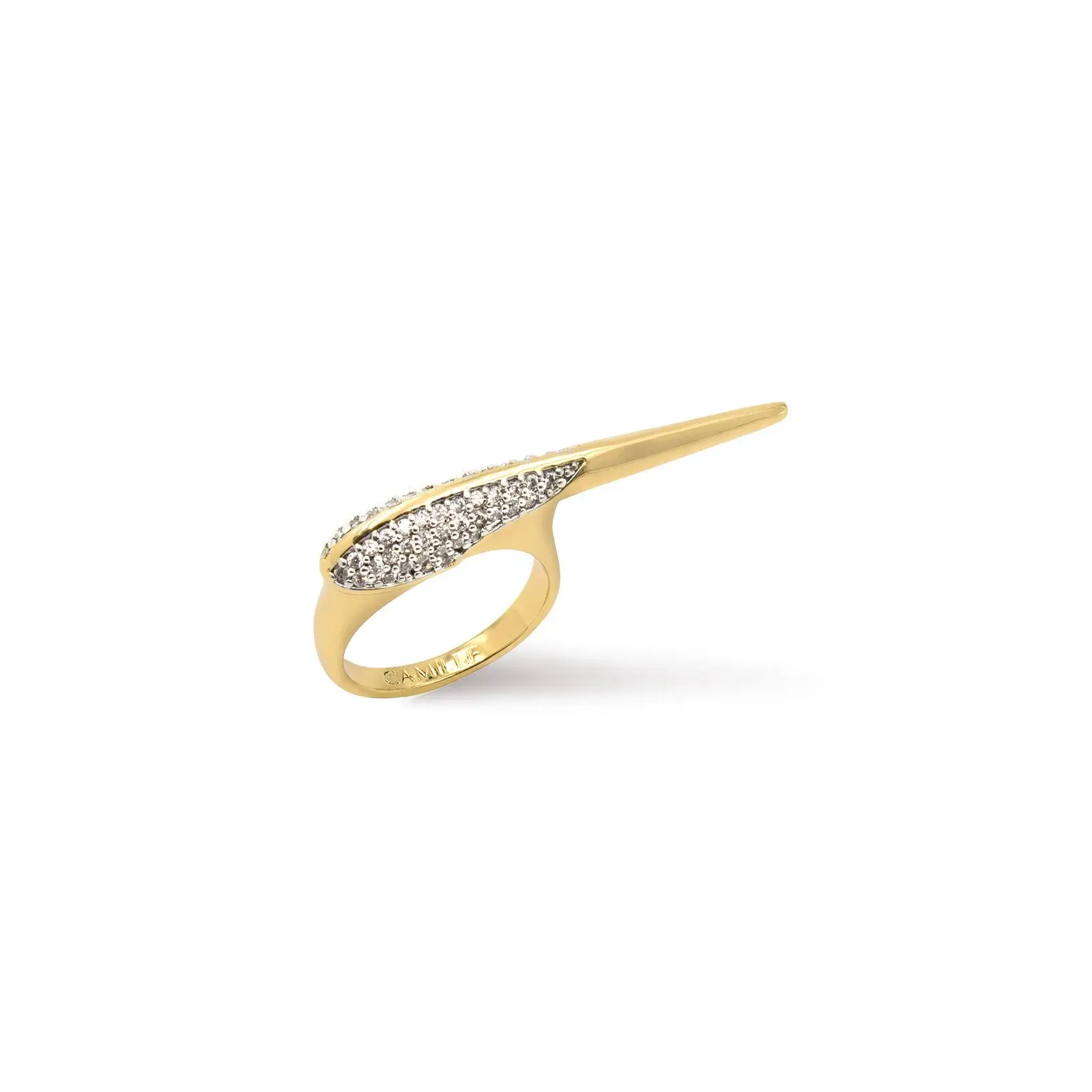 Gold Crossover Ring – Phoenix-Inspired Statement Jewelry