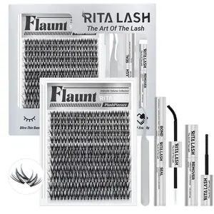 Ritalash Clusters Upgrade 2.0 Lashes, Ultra-Dense, Waterproof, Long-Lasting, Natural Daily, Volume, Manga Styles, Beginner-Friendly, Eyelash Extension