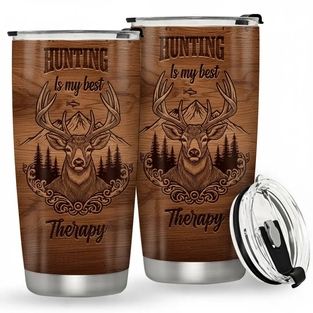1 Count Fishing Themed Tumbler, 20oz Stainless Steel Vacuum Insulated Tumbler, Funny Fishing Lover Gifts, Birthday Present for Fisherman Men, Drinkware