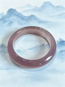 Chinese Style Bangle Set, Elegant Marble Pattern Exquisite High Quality Bracelet, Resin Material, 58-60mm Size, Perfect for Blessing and Memorial Gifts