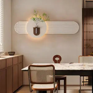 Creamy style creative wall decoration with remote control LED lights Fiber Optic Lamp Home