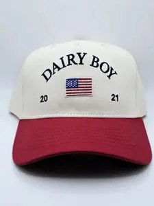 Dairy Boy Clothing Heritage American Charm Hat In Cherry Snapback
