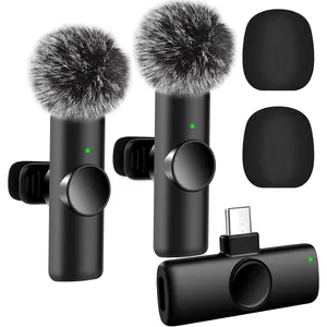 Professional  Microphone for , Android, 2 count Type C  Microphones with  Clear Sound Quality, Mini Microphone Plug-Play for Interview Video Podcast Vlog YouTube