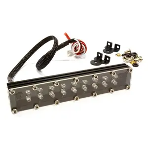T11 Realistic Roof Top Spot Blue/White LED (2X9) Light Set W=103mm