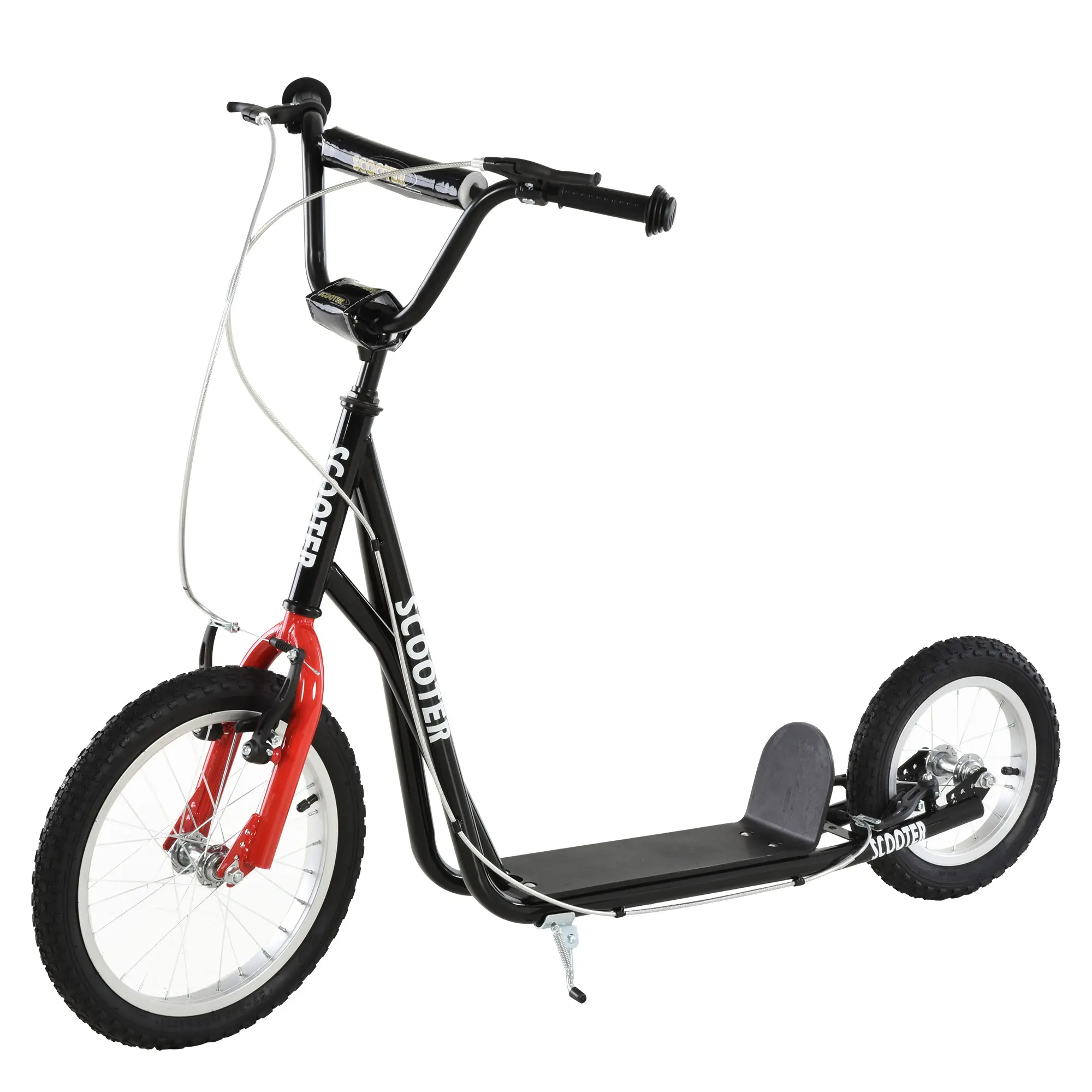 Aosom Youth Scooter Kick Scooter for Kids 5+ with Adjustable Handlebar,sohochic