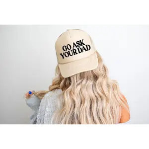 Go Ask Your Dad Khaki Trucker Hat