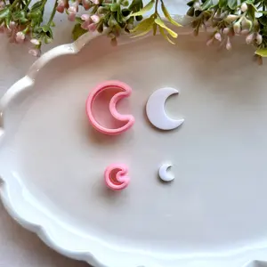 Moon Polymer Clay Cutter | Precision 0.2mm Blade, PLA+ Earring Jewelry Crafts