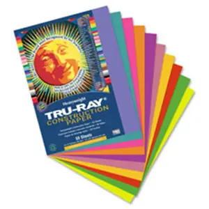Pacon  Construction Paper- 76lb.- 18 in. x 24 in.- 50-PK- Black