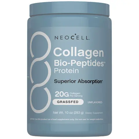 NeoCell Collagen Bio-Peptides Powder - 10oz - Superior Absorption - Grassfed Protein Supplement - Advanced with 18 Essential Amino Acids