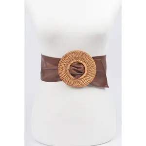 Handmade Bamboo Buckle Waist Belt
