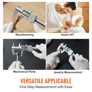 Spring new arrivals Digital Caliper, 0-6" Calipers Measuring Tool, Electronic Micrometer Caliper w/ ABS Oringinal Zero Function, Large LCD Screen & 4 Measurement Modes, Inch & mm Conversion, Extra 2 Batteries
