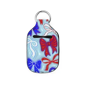 abbyrose Red White & Bows Hand Sanitizer Holder