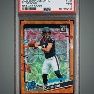 2023 Panini Optic CJ Stroud Orange Scope PSA 9