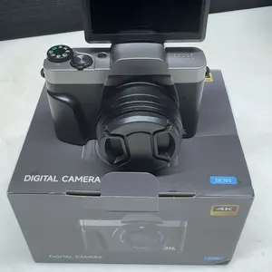 4K video-capable digital camera, 64-megapixel autofocus, Y2K style,180-degree flip screen, mobile phone transfer, flash, 32GB memory card, travel and lifestyle recording, gift