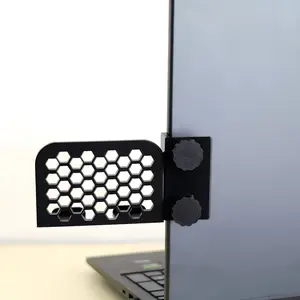 Phone Holder for Monitors, Fits Desktop Computer Screens & Laptops, Attaches to Side, Enhances Efficiency, Compact and Portable Design