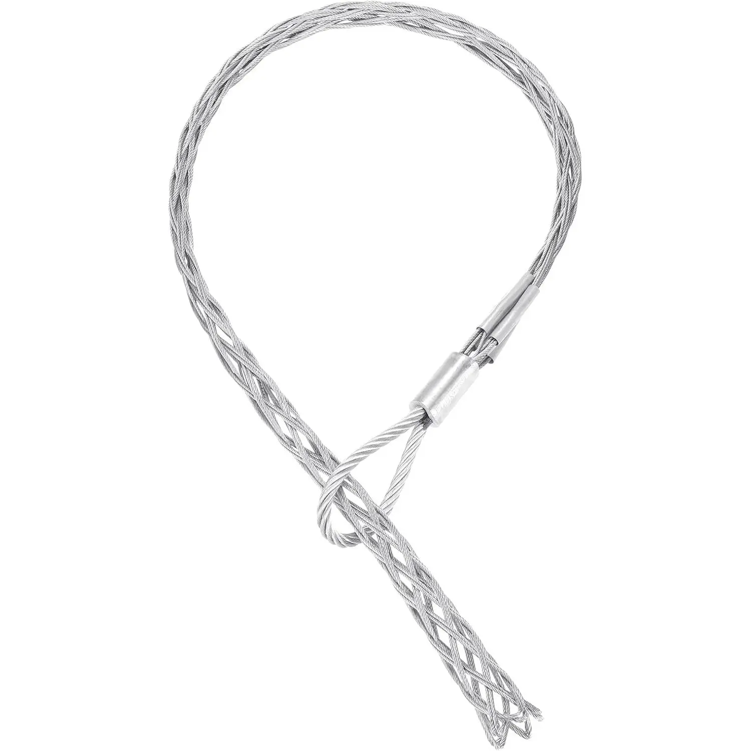 20-30mm OD Cable Pulling Socks Grip 0.9m Fore-hand Pull Wire Mesh Puller Socks Grip Galvanized Steel Wire Pulling Tools