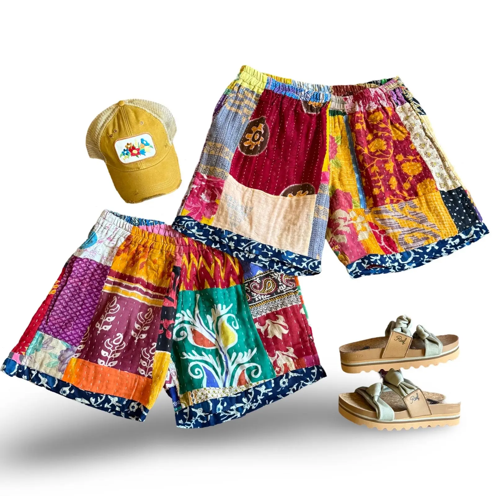 Kantha Summer Solstice Shorts - Final Sale