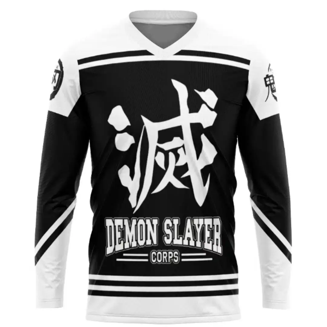 Kamado Demon Slayer Corps Hockey Jersey, Demon Slayer Kamado Hockey Jersey