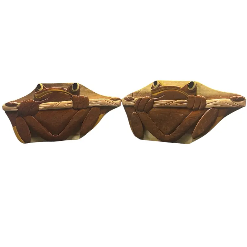 Frog Wooden Puzzle Box