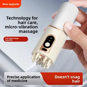 New electric scalp applicator for hair growth and hair strengthening, medicine liquid comb, head massage applicator, massager to prevent hair loss