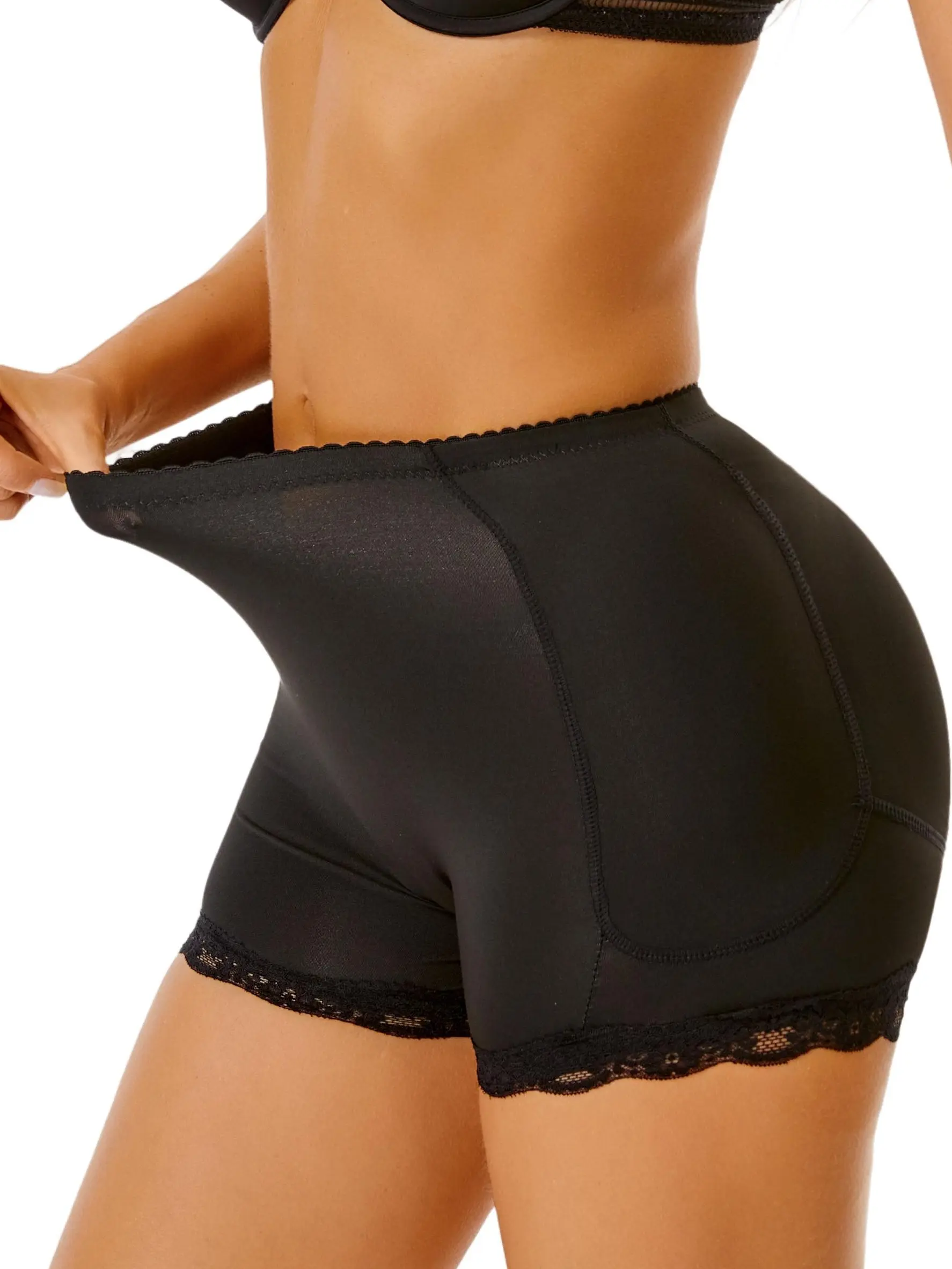 Professional Equipment Low Rise Hip Pad Panties Women Butt Lifting Shapewear Brief Padded Hip Enhancer Underwear Tummy Control Seamless Body Shaping Stretchy Full Coverage Briefs