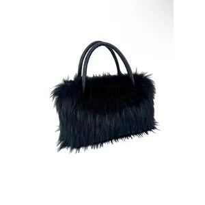 Faux Fur Crossbody Handbag