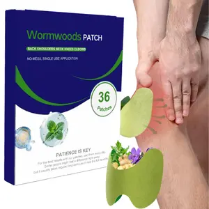 Natural Pain Relief Patches with Wormwood & Ginger – Relieve Muscle Tension and Joint Pain (36 Pieces)