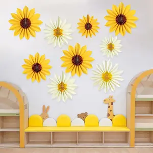 9Pcs Sunflower Party Decorations, Sunflower Birthday Party Shower Bridal Shower Wedding Decorations, Shower Birthday Party Supplies - Home Improvement.