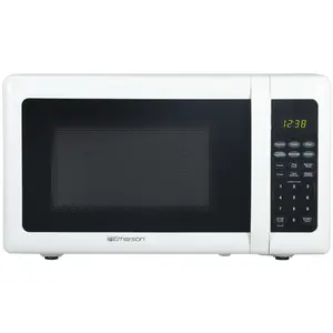 Emerson 0.7 Cu. Ft. 700 Watt, White Microwave Oven with Touch Control, MW7302W