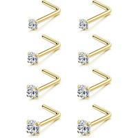 18G/L Shape/Gold/Clear CZ