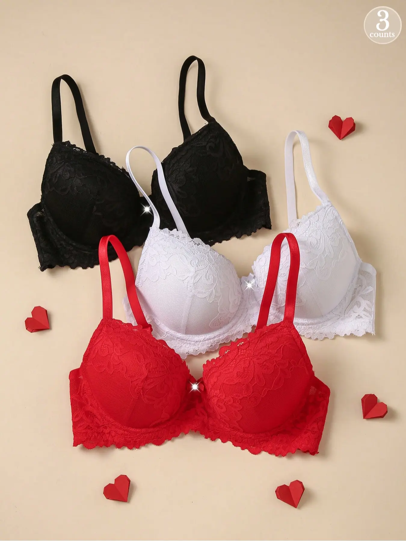Women's Sexy Lace Underwire Push-up Anti-sagging Lightweight Thin Bra, Cleavage Bra, Fashionable, Chic and Elegant Design, Suitable for Daily Wear in All Seasons, Underwear, Everyday, Womenswear, Lift Shape Bra