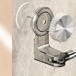 Stainless steel non-punching towel rack, retractable bathroom suction cup storage rack, strong adhesive strong load-bearing, multi-functional shower rack is suitable for shower room, balcony storage, home storage artifact, Adjustable telescopic rod rack