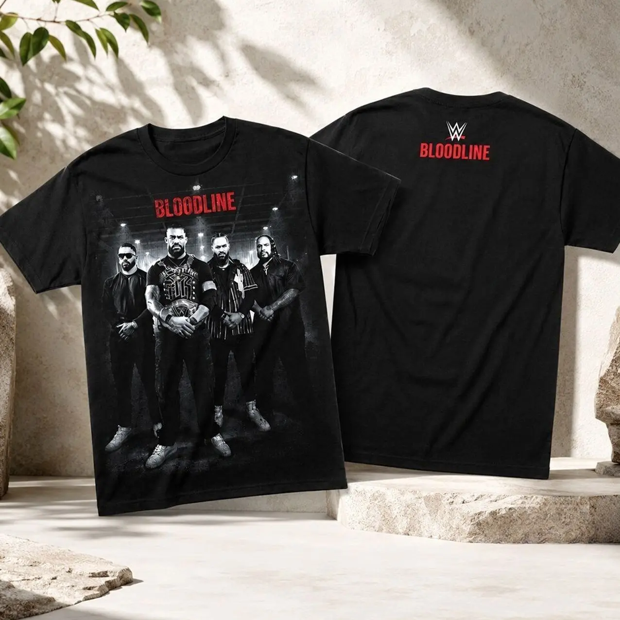 Bloodline Professional Wrestling Stable Graphic T-Shirt, Comfortable Cotton Crewneck Tee for Summer Casual Wear