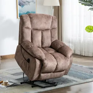 [TikTokShopBlackFriday]EBELLO Power Lift Recliner Chair for Elderly- Heavy Duty and Safety Motion Reclining Mechanism-Antiskid Fabric Sofa Living Room Chair with Overstuffed Design