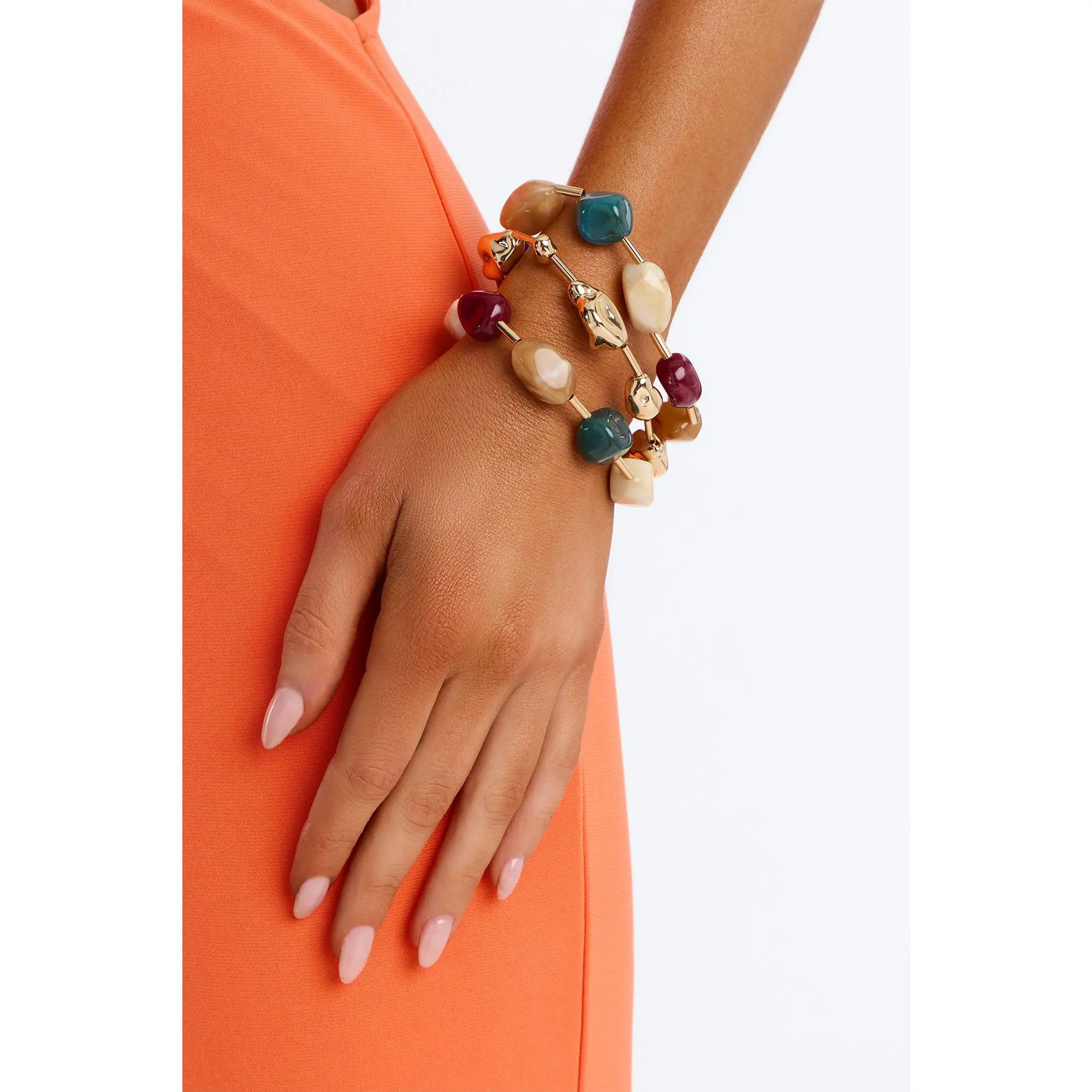 Island Reset 3 Piece Bracelet Set - Gold/Multi