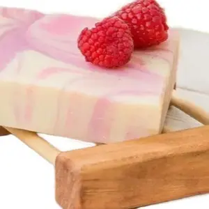 Black Raspberry Vanilla Scented Goat Milk Handmade Soap Bar, Natural Soap