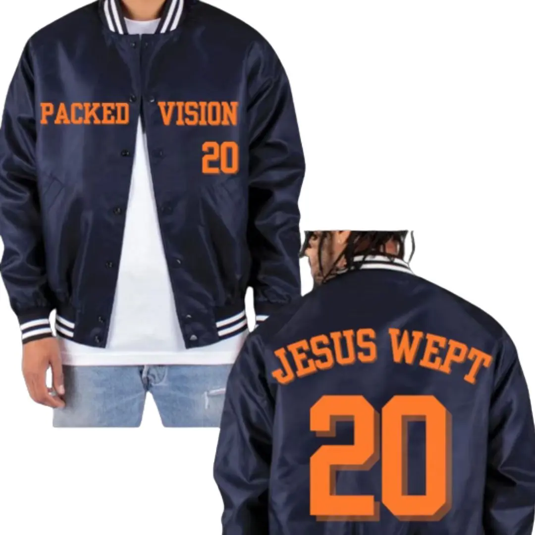 Jesus Wept Varsity Jacket