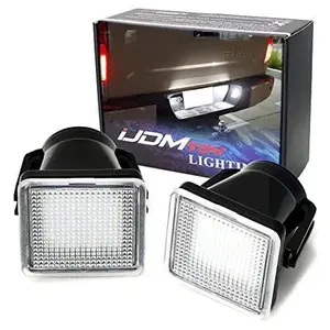 iJDMTOY 3W Full LED License Plate Light Kit For 2014-21 Toyota Tundra & 2016-23 Toyota Tacoma, Powered By 18-Piece Xenon White LED Diodes