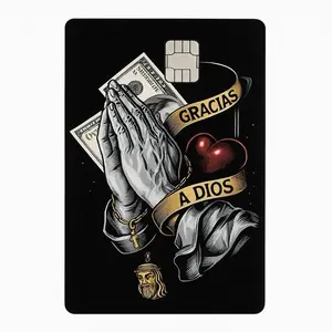 Gracias a Dios Debit Card Cover Skin money catolico religion