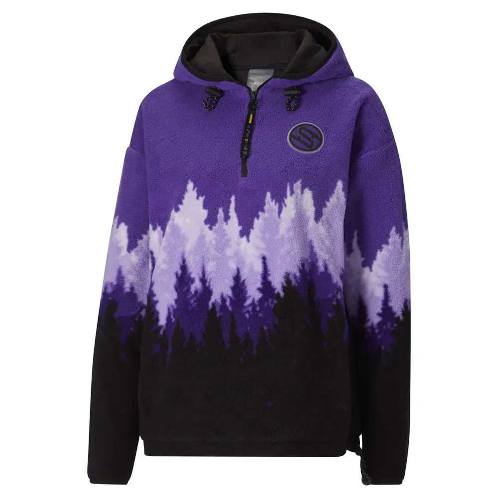 PUMA Womens Stewie X Reintroduce Hoodie Casual Outerwear Casual Hoodie - Purple