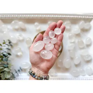 Clear Quartz Round Tumbled Stone